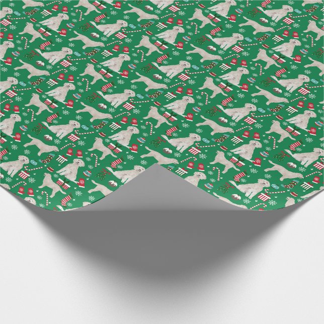 Weihnachtsblatt Geschenkpapier (Ecke)