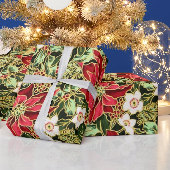 Weihnachtsblatt Geschenkpapier (Feiertage)