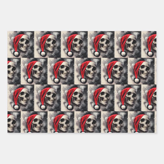 Weihnachtsblatt Geschenkpapier Set (Vorderseite)