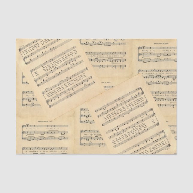 Weihnachtsblatt - Tissue Paper Seidenpapier (Vorderseite)