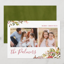 Weihnachtsblätterfamilie Unterschrift