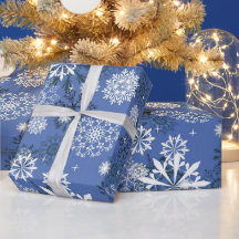 Weihnachtsblauer Schneeflockenwickler