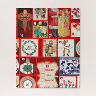 Weihnachtsblock Advent-Illustration Quadratische K