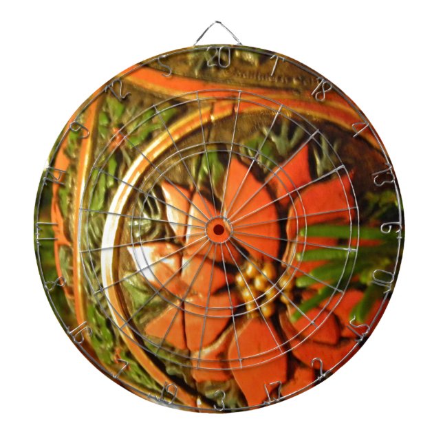 WeihnachtsBlume Dartscheibe (vorne)