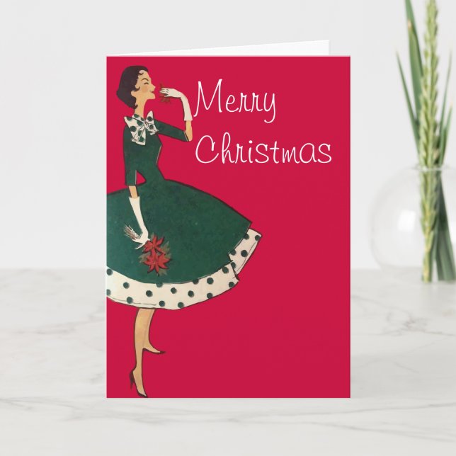 WeihnachtsBlume Feiertagskarte (Vorderseite)