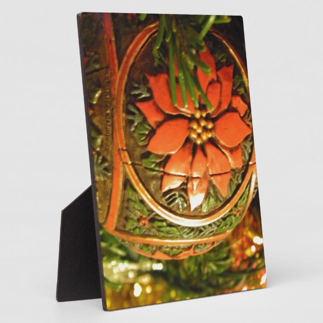 Weihnachtsblume Fotoplatte (Seite)