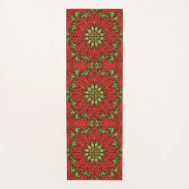 Weihnachtsblume Yogamatte (Vorderseite)