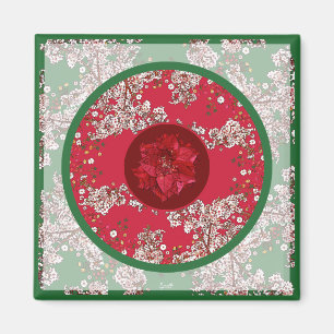 Weihnachtsblumen Magnet