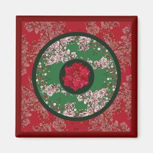 Weihnachtsblumen Magnet