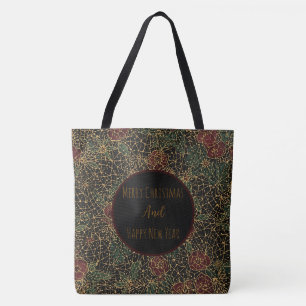 Weihnachtsblumen-Muster, Neujahrsfeier, Tasche