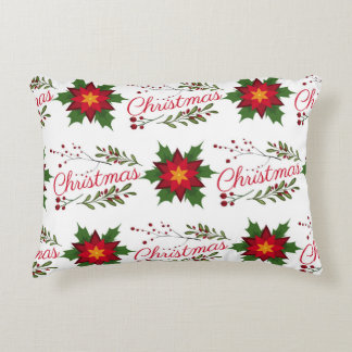 Weihnachtsblumenkranz Wintermuster Blütenblatt hol Dekokissen