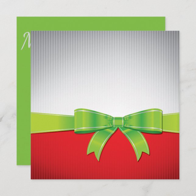 Weihnachtsbogen Einladung (Vorne/Hinten)