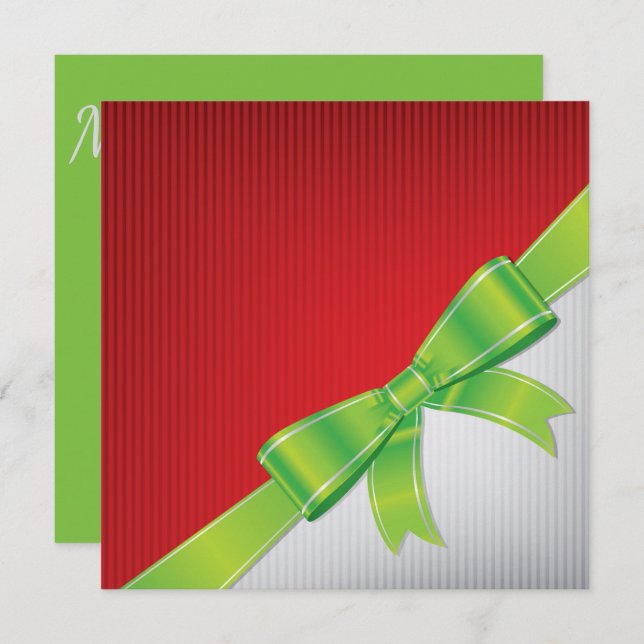 Weihnachtsbogen Einladung (Vorne/Hinten)