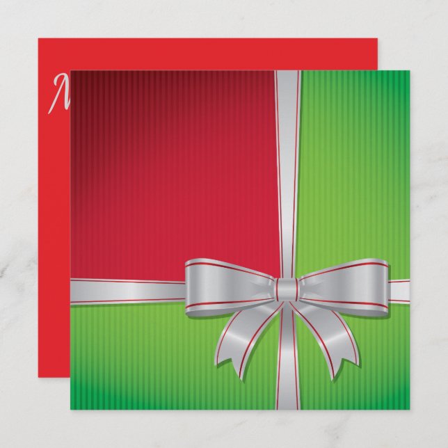 Weihnachtsbogen Einladung (Vorne/Hinten)