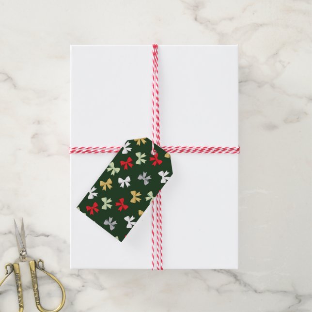 Weihnachtsbögen Geschenkanhänger (Mit Garn)