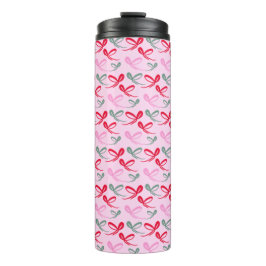 Weihnachtsbögen grün rosa whimsical handgezeichnet thermosbecher