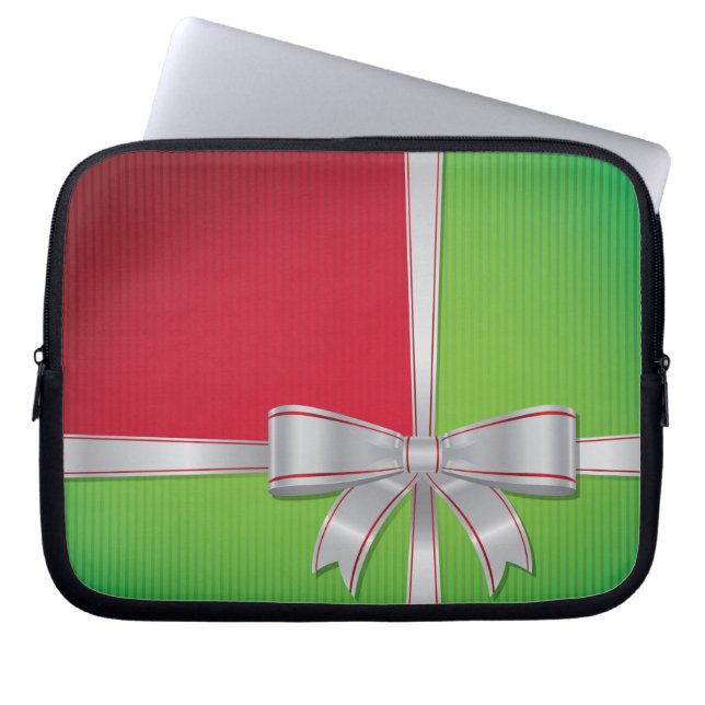 Weihnachtsbogen Laptopschutzhülle (Vorderseite)