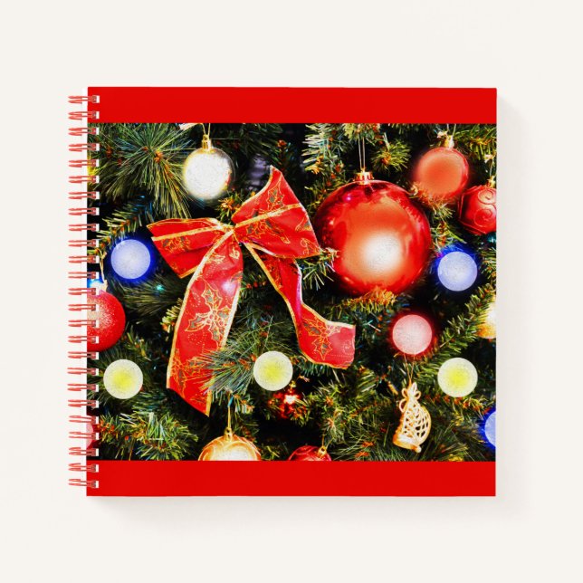 Weihnachtsbogen Notizbuch (Vorderseite)
