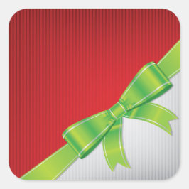 Weihnachtsbogen Quadratischer Aufkleber