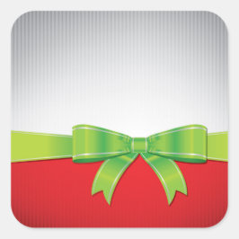 Weihnachtsbogen Quadratischer Aufkleber