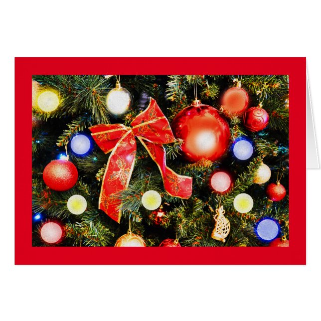 Weihnachtsbogenkarte (Vorderseite (Horizontal))