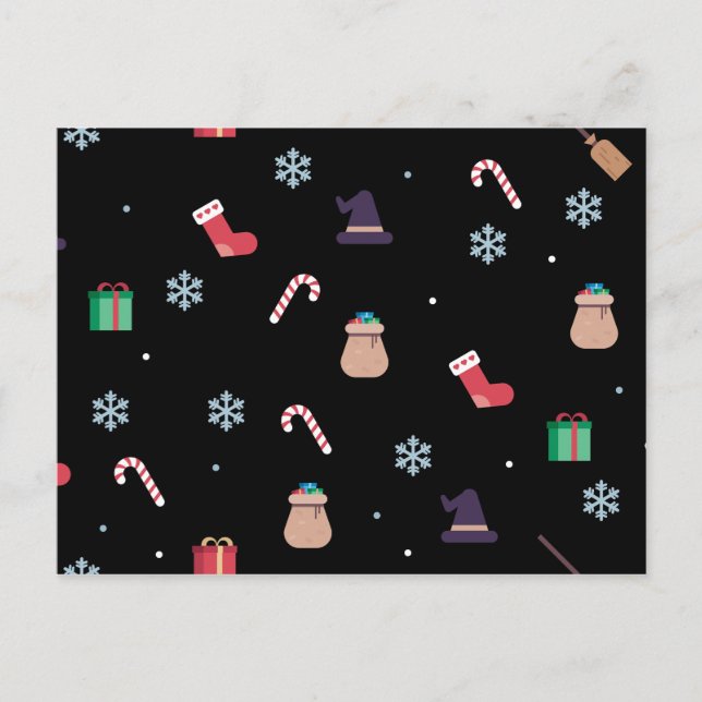 Weihnachtsbona Feiertagspostkarte (Vorderseite)