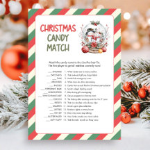 Weihnachtsbonbon-Matching-Spiel