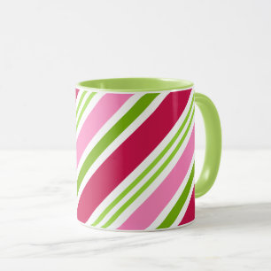Weihnachtsbonbon-Streifen-Kaffeetasse Geschenk Tasse