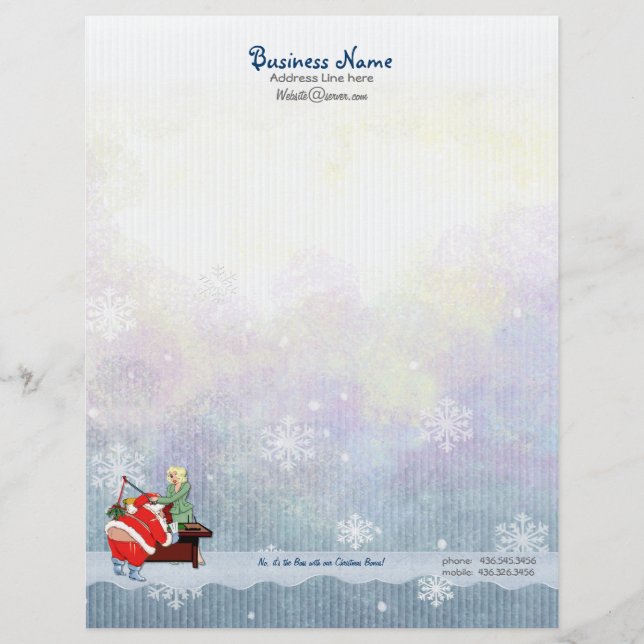 Weihnachtsbonus Letterhead Briefbogen (Vorderseite)