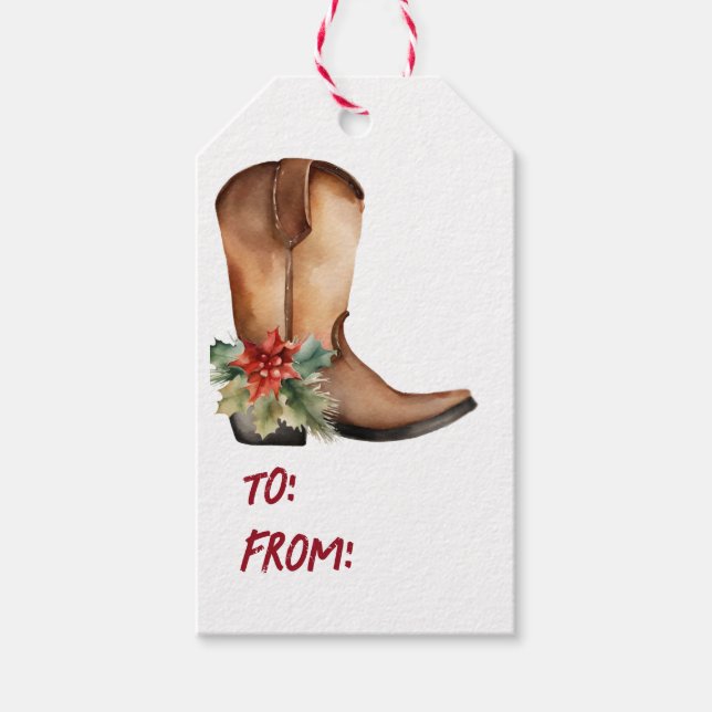 Weihnachtsboot Geschenkanhänger (Vorderseite)