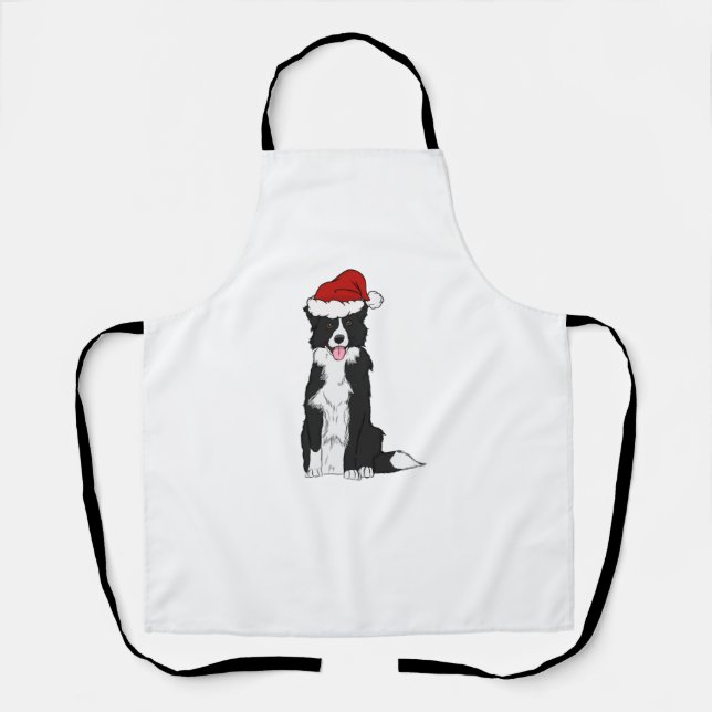 Weihnachtsborder Collie 1 Schürze (Vorderseite)