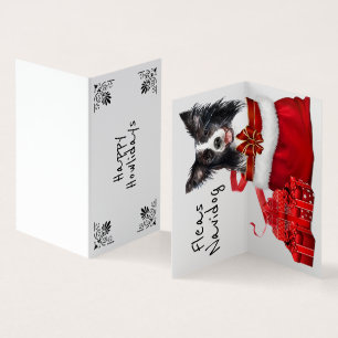 Weihnachtsborder Collie Santa sack DIY wünscht