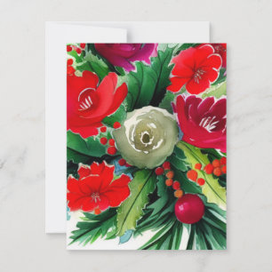 WeihnachtsBouquet Mitteilungskarte