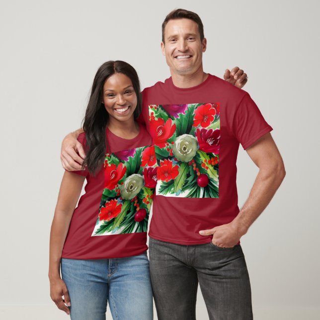 WeihnachtsBouquet T-Shirt (Unisex)