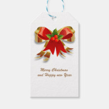 Weihnachtsbow-Geschenk-Tag