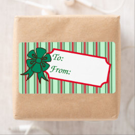 Weihnachtsbow-Geschenkmarken