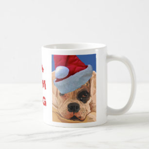 Weihnachtsboxer-Welpen-Tasse Kaffeetasse