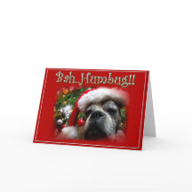 Weihnachtsboxerhundegrußkarte