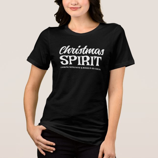 Weihnachtsbrand Funny Holiday Alkohol Redewendunge Tri-Blend Shirt (Vorderseite)
