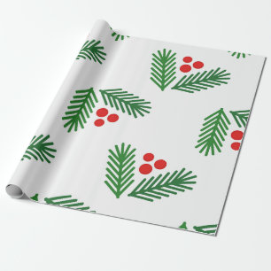 Weihnachtsbranntbeeren Geschenkpapier