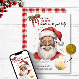 Weihnachtsbrauch Kind Name Santa Magiemünze Wunsch Feiertagskarte