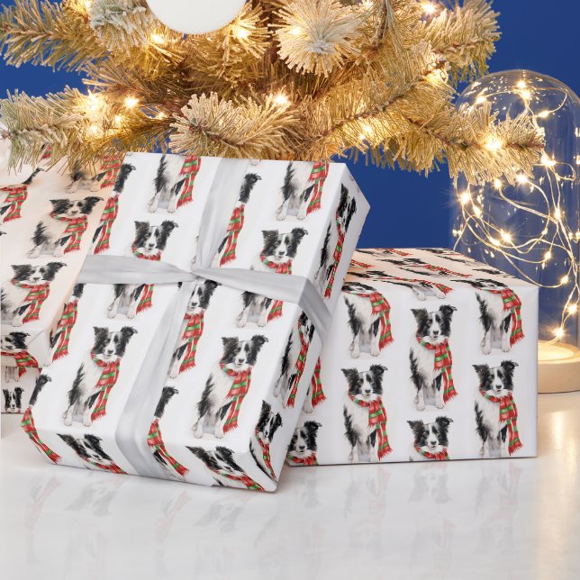 Weihnachtsbräuner mit Scarf Geschenkpapier (Feiertage)
