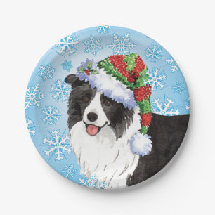 Weihnachtsbräuner Pappteller