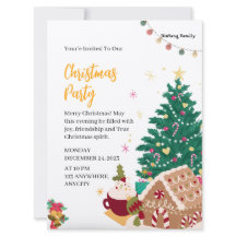 Weihnachtsbrief der Party Einladung