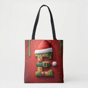 Weihnachtsbrief E mit festlicher Girlanden-Dekorat Tasche