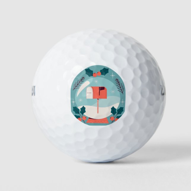 Weihnachtsbrief Golfball (Vorderseite)