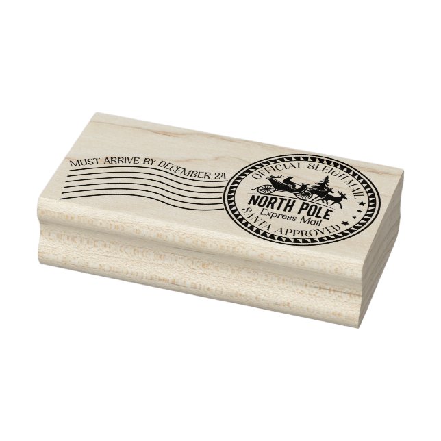 Weihnachtsbrief Nordpol Express-Post Gummistempel (Stempel)