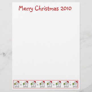 Weihnachtsbrief Papier - Snowman Frohe Weihnachten