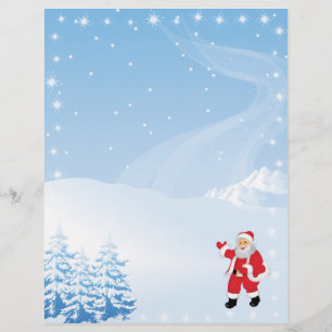 Weihnachtsbrief - Santa Wave