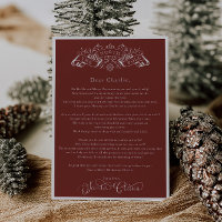 Weihnachtsbrief vom bezaubernden Roten Weihnachtsm